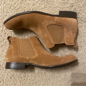 John Varvatos Brown Suede Chelsea Boots, Size 11
